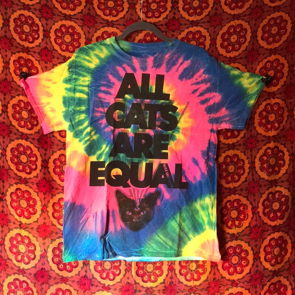 Never shout never tie dye t-shirt☮️